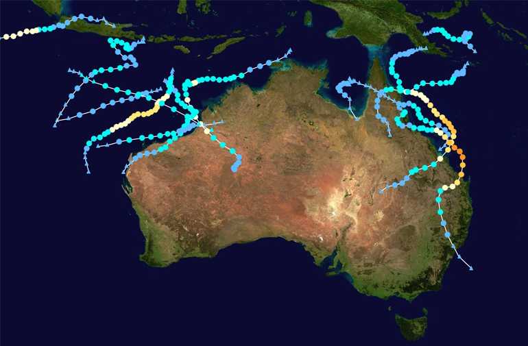Australian region cyclone season