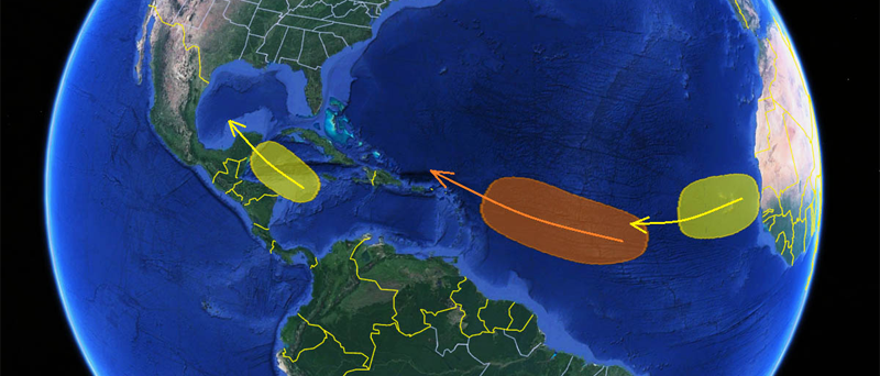 2023 tropical cyclone activity in Atlantic is projected as a below-average