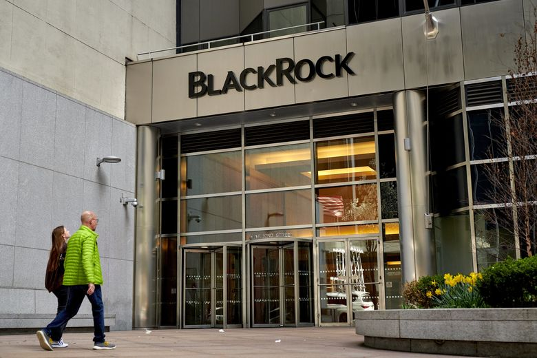 BlackRock filed paperwork with the SEC this month for an ETF that holds actual bitcoin. Photo: GABBY JONES for The Wall Street Journal