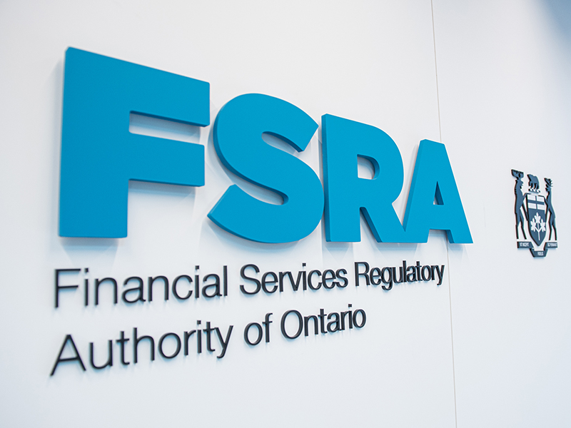 FSRA of Ontario established an Innovation Office for insurance services