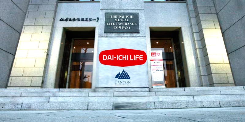 Japanese Dai-ichi Life Insurance acquired of a 19.9% stake in Canyon Partners