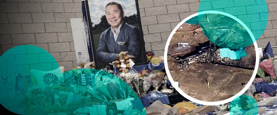 On October 27, 2018, a helicopter carrying Vichai Srivaddhanaprabha, two members of his staff, and two pilots crashed shortly after taking off from Leicester City's King Power Stadium