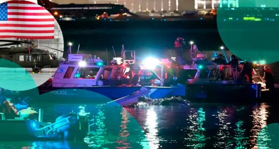 Mid-Air Collision Over Washington: Passenger Plane and Military Helicopter Crash into Potomac