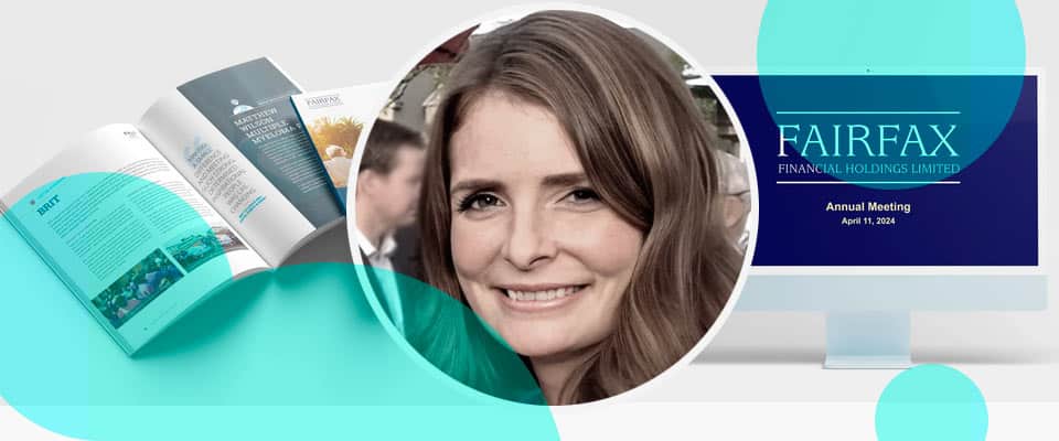 Fairfax Financial appointed Amy Sherk as CFO, replacing Jennifer Allen