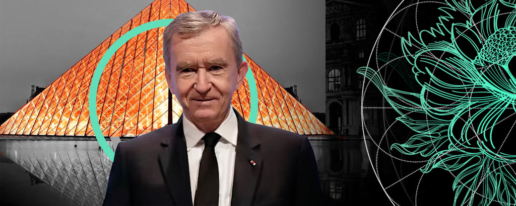 Bernard Arnault is the chairman and CEO of LVMH (Moët Hennessy Louis Vuitton)