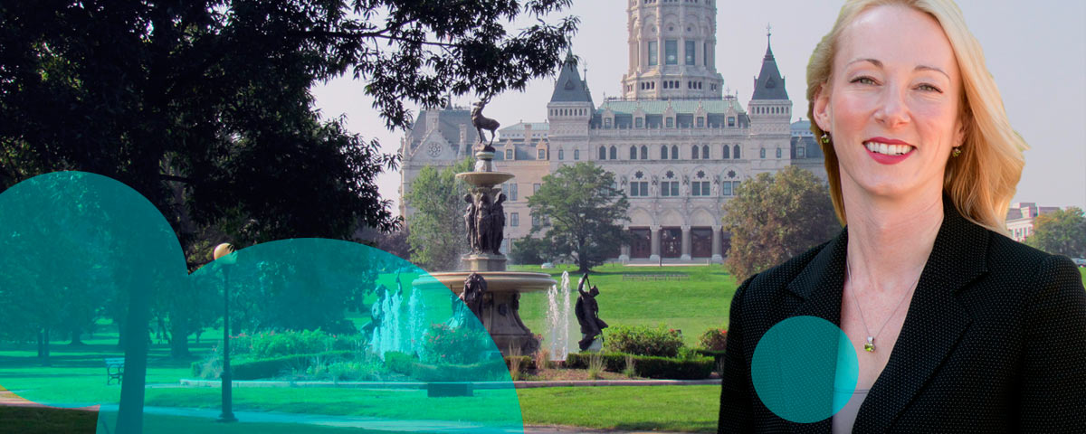 Rep. Kerry Wood, a Democrat from Rocky Hill and co-chair of the legislature’s Insurance and Real Estate Committee