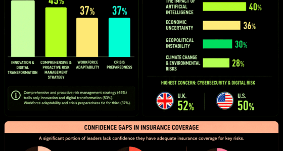 Infographic: Insurance, Risk & Resilence. What Business Leaders Say?