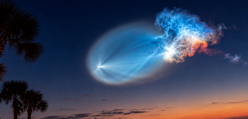Photos: 'Space Jellyfish' created by SpaceX rocket launch
