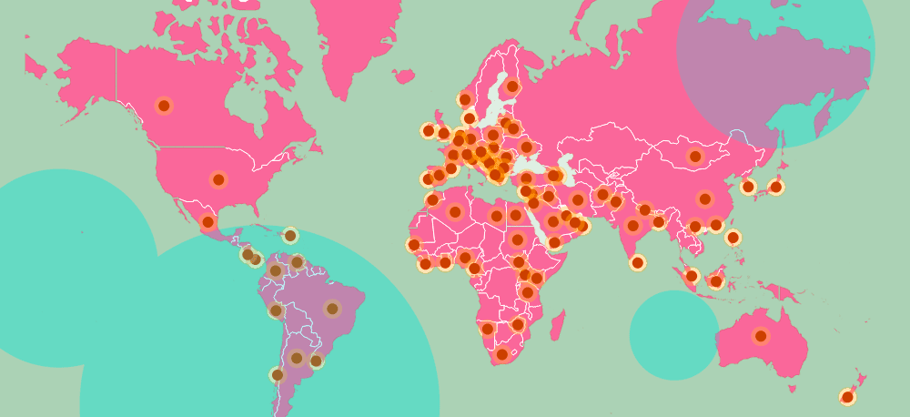 World Space Week Global Map