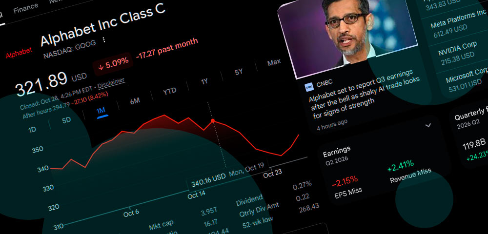 Alphabet (GOOGL) stock drops 8% as Q3 earnings miss revenue forecasts