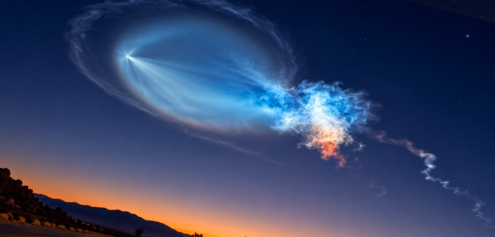 Photos: 'Space Jellyfish' created by SpaceX rocket launch