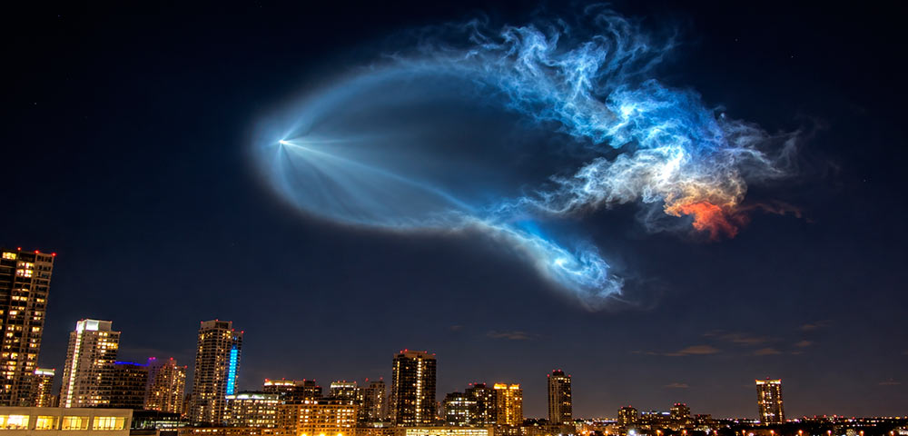 Photos: 'Space Jellyfish' created by SpaceX rocket launch