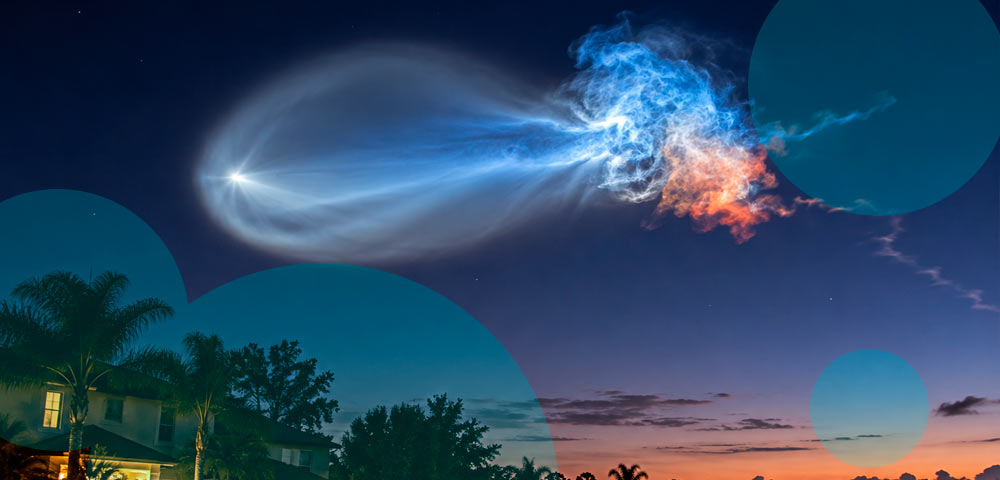 SpaceX Falcon 9 rocket launch creates 'space jellyfish' in Florida sky