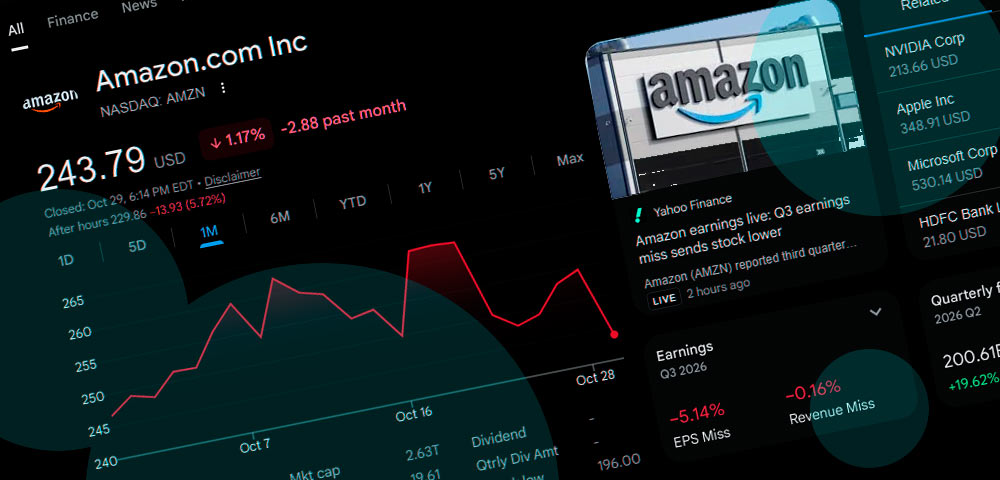 Amazon (NASDAQ: AMZN) stock price forecast: AWS growth fails to offset AI spending