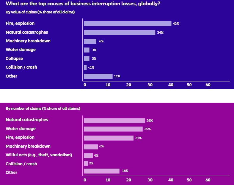 Business interruption insurance claims analysis